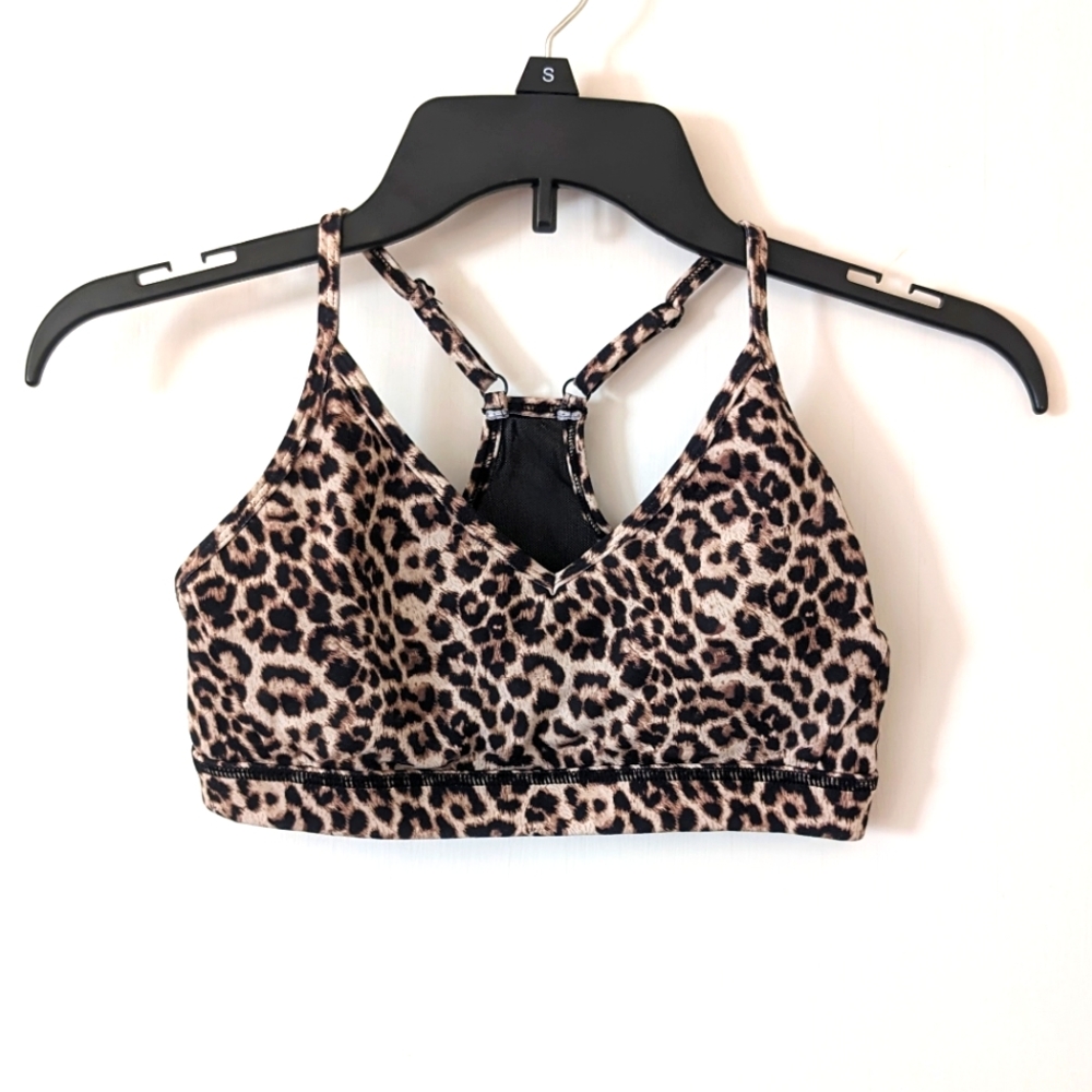 Zyia sports bra leopard print Small